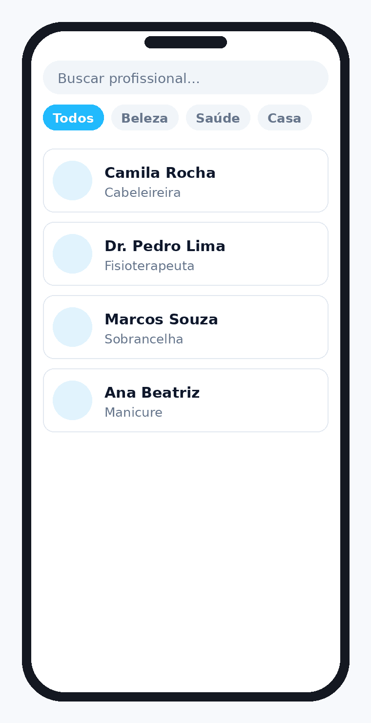 Busca no app