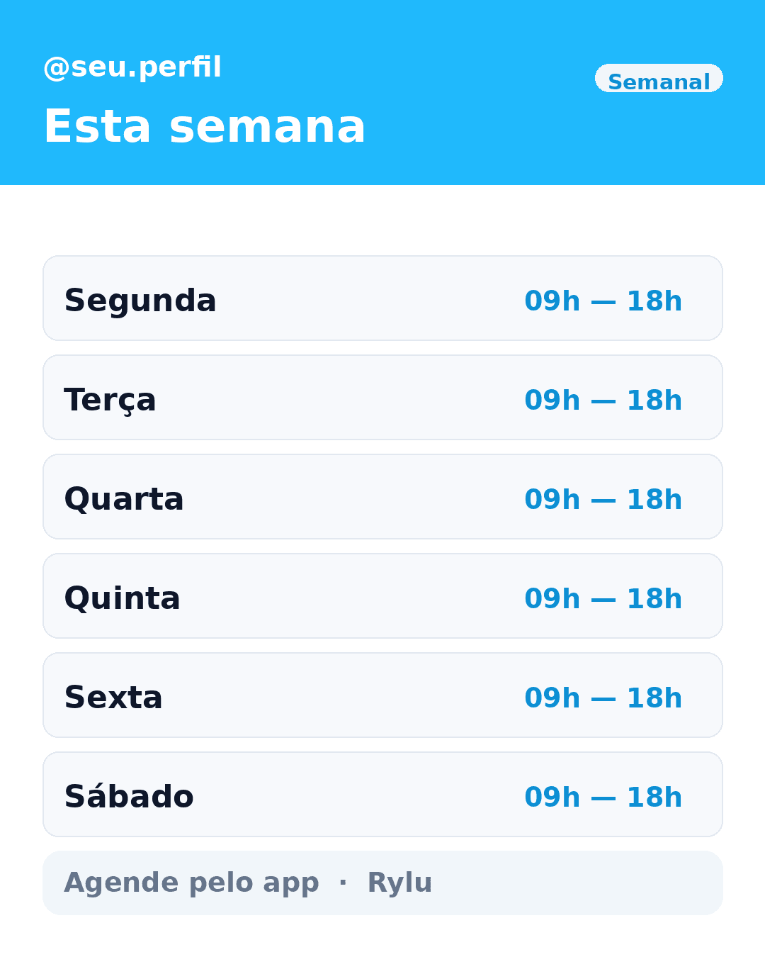 Modelo Semanal